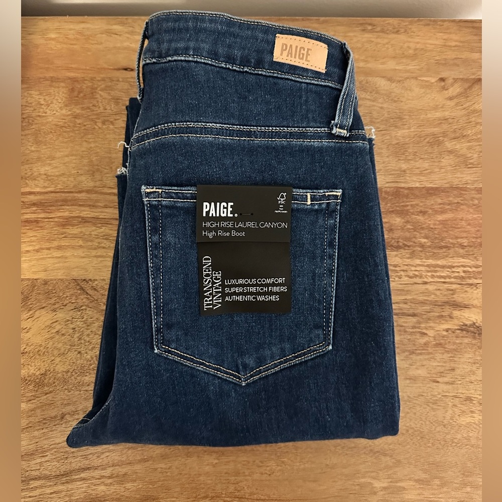 Brand New w/ Tags Paige High Rise Laurel Canyon Boot Cut Jeans